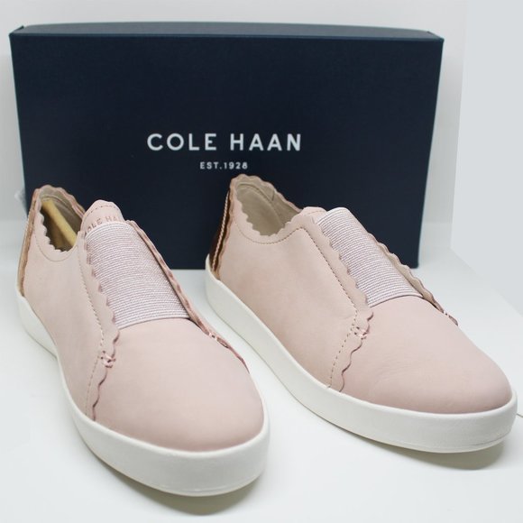 Cole Haan Shoes - NWT Cole Haan Grandpro blush pink scalloped edge sneakers